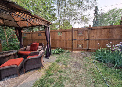 New fence and gate