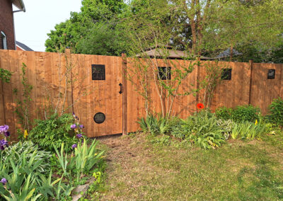 New fence and gate