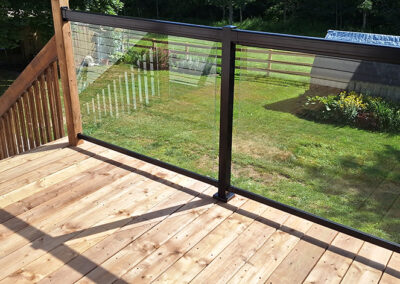 New deck and banister